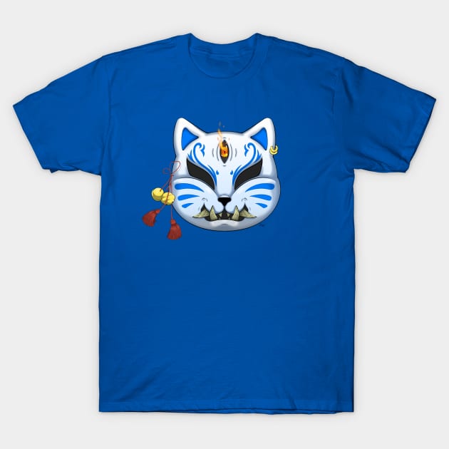 Oni Neko Mask T-Shirt by HanakoFox